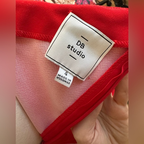 David's Bridal Red One-Shoulder Prom Dress - Picture 4 of 7